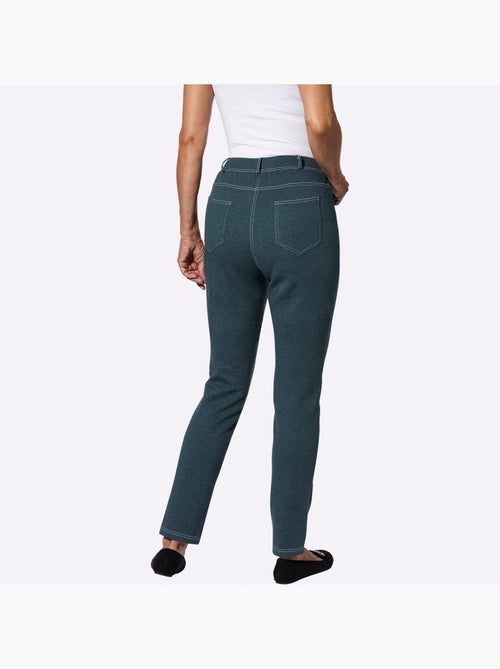 Pantalon élastique avec passants et poches plaquées - taille courte - moda vilona - Kiabi