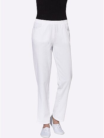 Pantalon à ceinture élastique avec deux poches et rayures - taille standard - witt