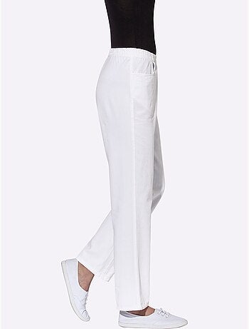 Pantalon à ceinture élastique avec deux poches et rayures - taille standard - witt