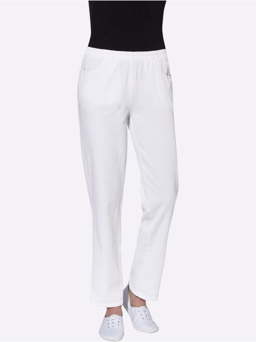 Pantalon élastique avec poches et pieds larges - Taille standard - Witt - Kiabi Pantalon élastique avec poches et pieds larges - Taille standard - Witt - Kiabi