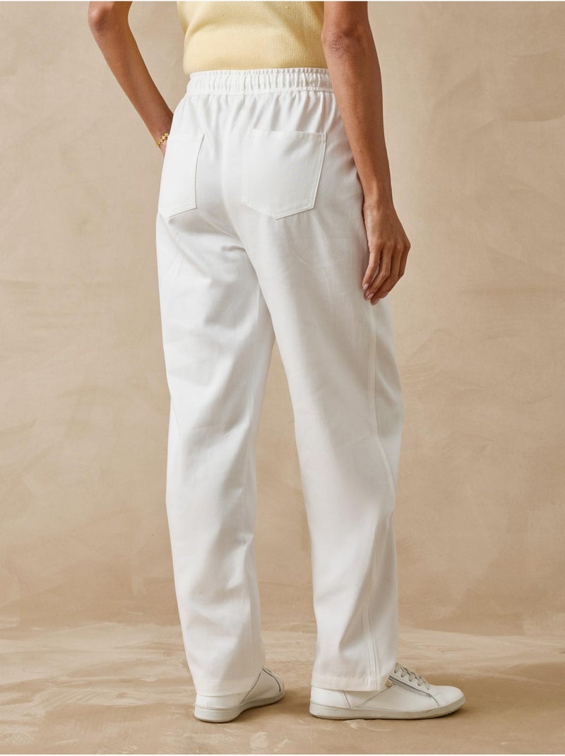 Pantalon élastiqué cargo - DAXON Blanc Blanc - Kiabi