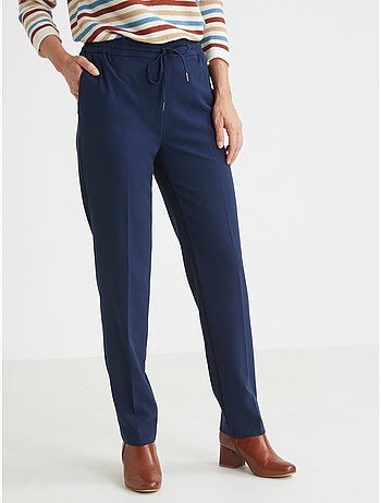 Pantalon élastiqué ceinture droite - DAXON