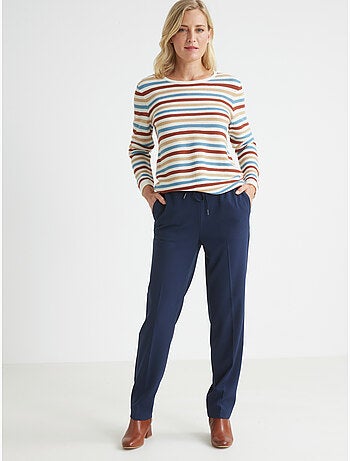 Pantalon élastiqué ceinture droite - DAXON