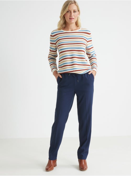 Pantalon élastiqué ceinture droite - DAXON - Kiabi
