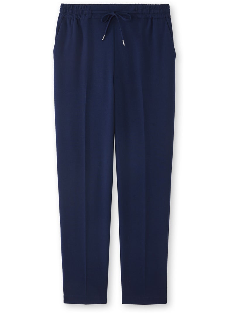 Pantalon élastiqué ceinture droite - DAXON Bleu marine - Kiabi