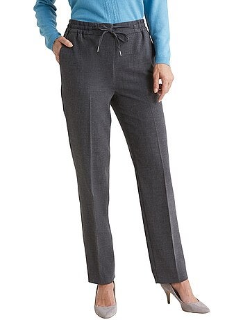 Pantalon élastiqué ceinture droite - DAXON