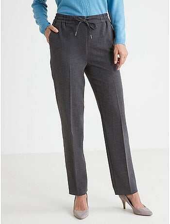 Pantalon élastiqué ceinture droite - DAXON