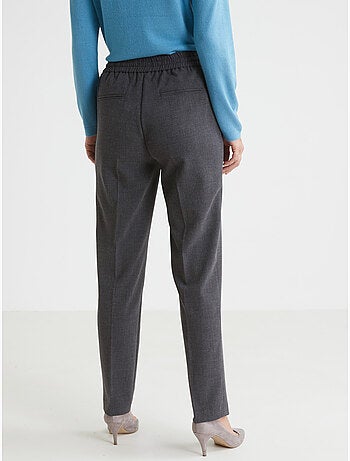Pantalon élastiqué ceinture droite - DAXON