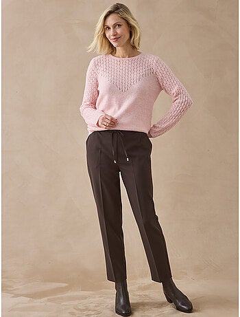 Pantalon élastiqué ceinture droite - DAXON