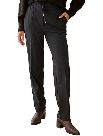 Pantalon élastiqué ceinture droite - DAXON