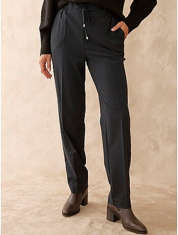 Pantalon élastiqué ceinture droite - DAXON