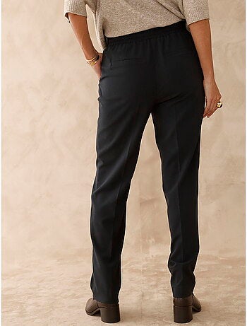 Pantalon élastiqué ceinture droite - DAXON