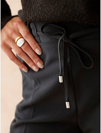 Pantalon élastiqué ceinture droite - DAXON