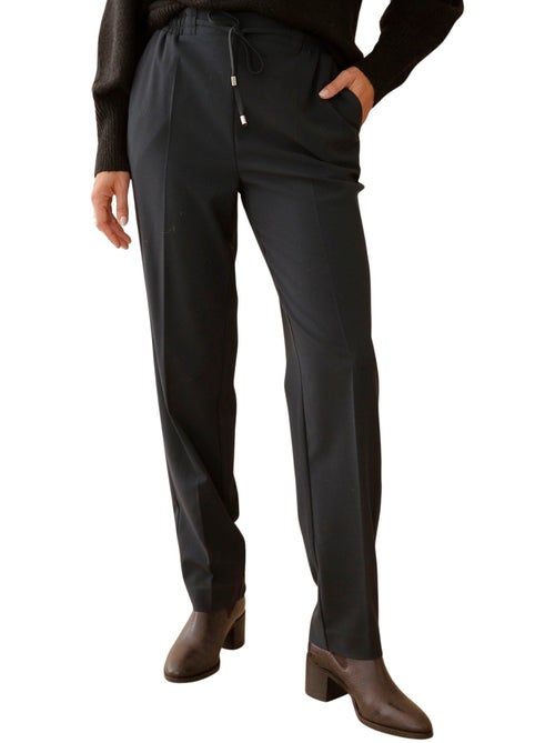 Pantalon élastiqué ceinture droite - daxon - Kiabi Pantalon élastiqué ceinture droite - daxon - Kiabi