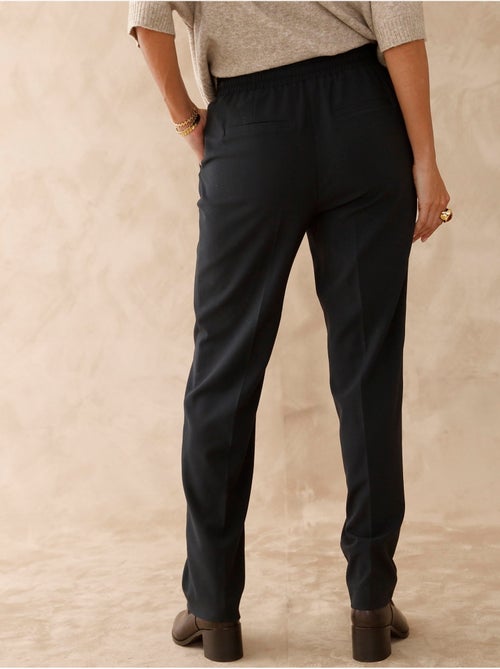 Pantalon élastiqué ceinture droite - daxon - Kiabi Pantalon élastiqué ceinture droite - daxon - Kiabi