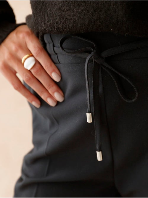 Pantalon élastiqué ceinture droite - daxon - Kiabi Pantalon élastiqué ceinture droite - daxon - Kiabi