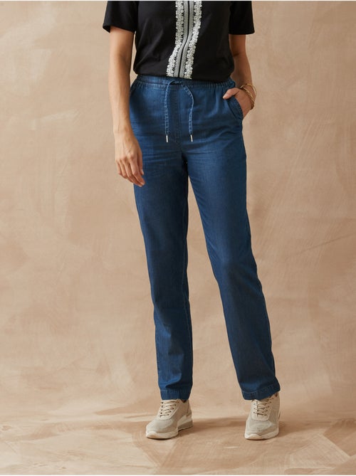Pantalon élastiqué chambray - DAXON - Kiabi