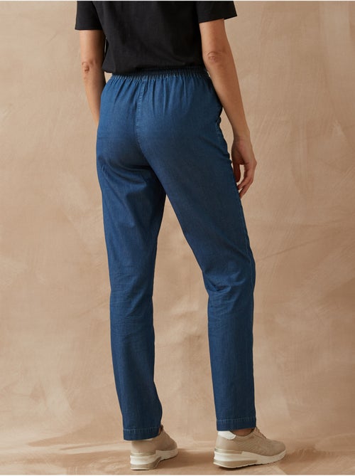 Pantalon élastiqué chambray - DAXON - Kiabi