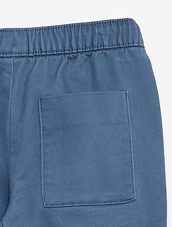 Pantalon élastiqué en coton