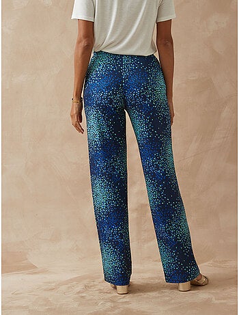 Pantalon élastiqué en crêpe fluide - DAXON