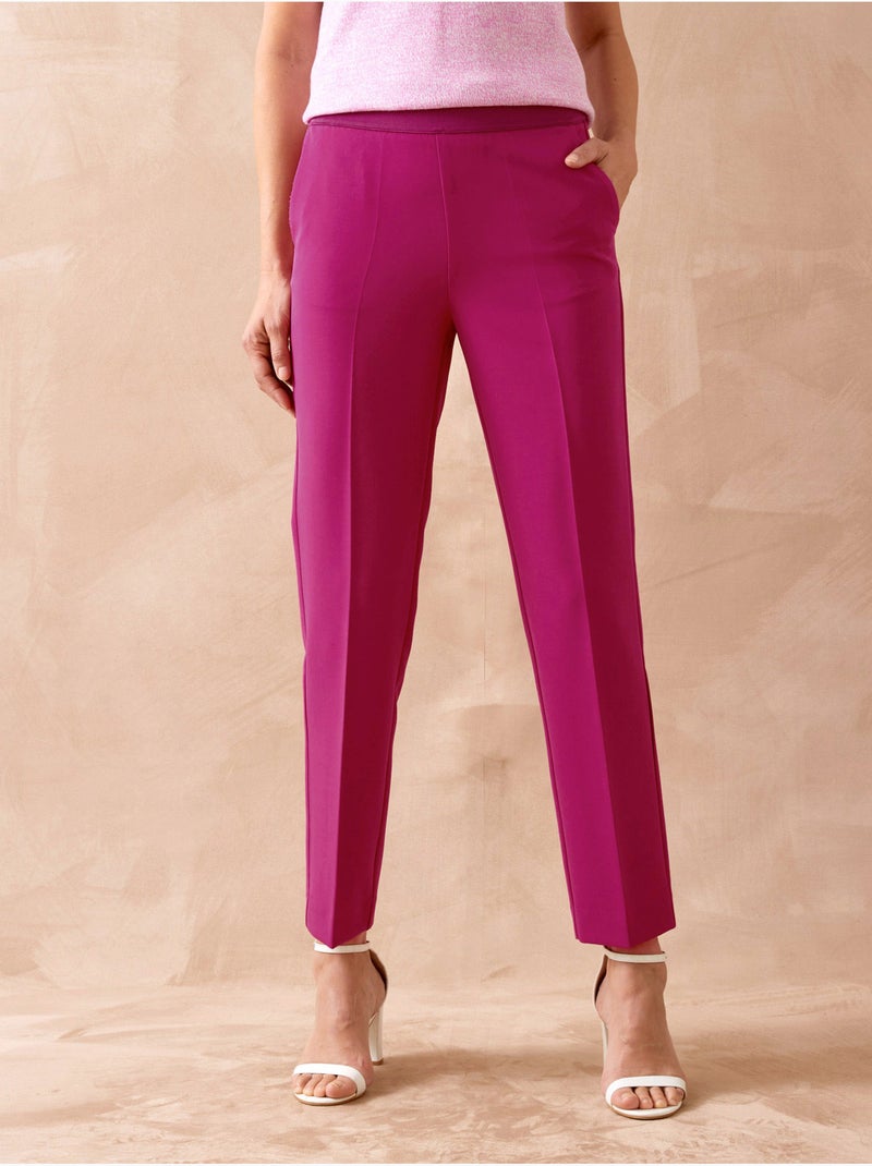 Pantalon élastiqué femme - DAXON Rose - Kiabi