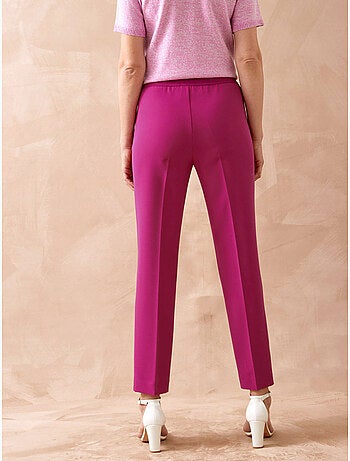 Pantalon élastiqué femme
