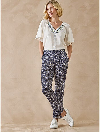 Pantalon élastiqué fluide - DAXON