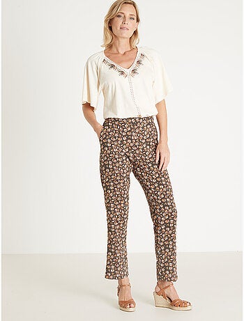Pantalon élastiqué fluide - DAXON