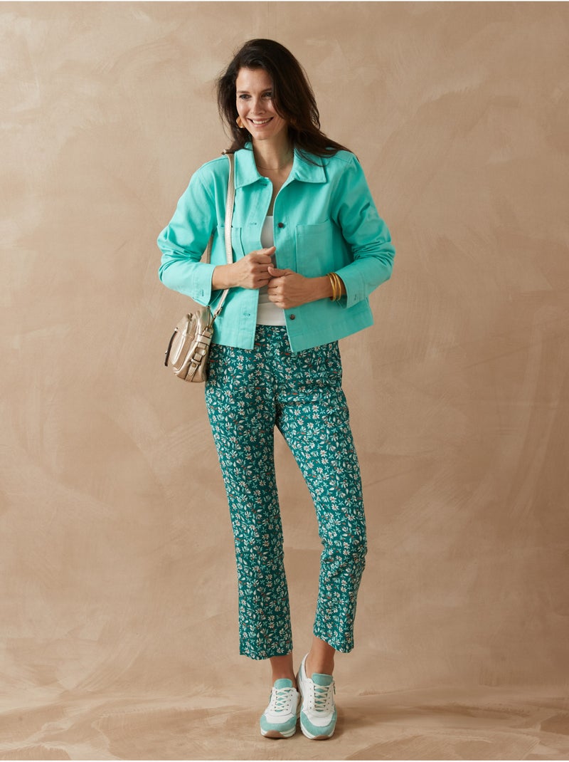 Pantalon élastiqué fluide - DAXON Vert - Kiabi