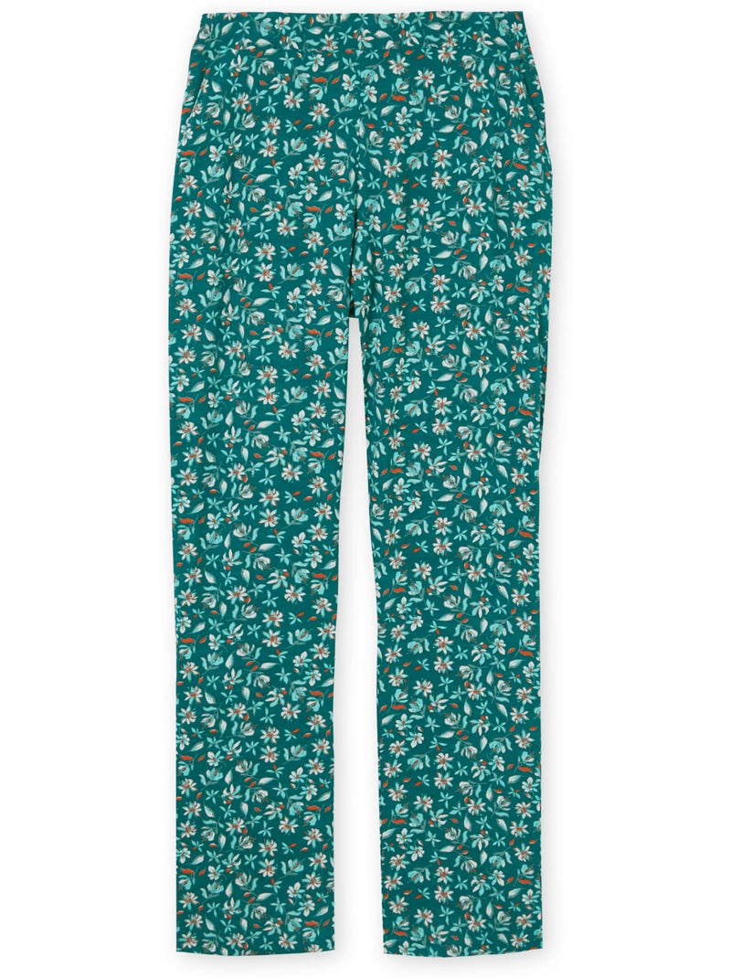 Pantalon élastiqué fluide - DAXON Vert - Kiabi
