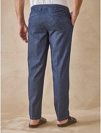 Pantalon élastiqué homme denim léger - DAXON