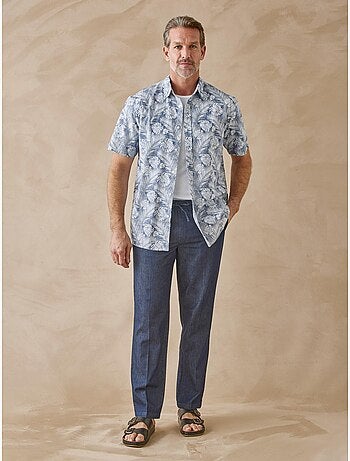 Pantalon élastiqué homme denim léger - DAXON