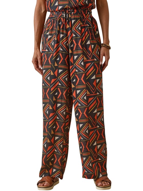 Pantalon élastiqué large et fluide - DAXON - Kiabi Pantalon élastiqué large et fluide - DAXON - Kiabi