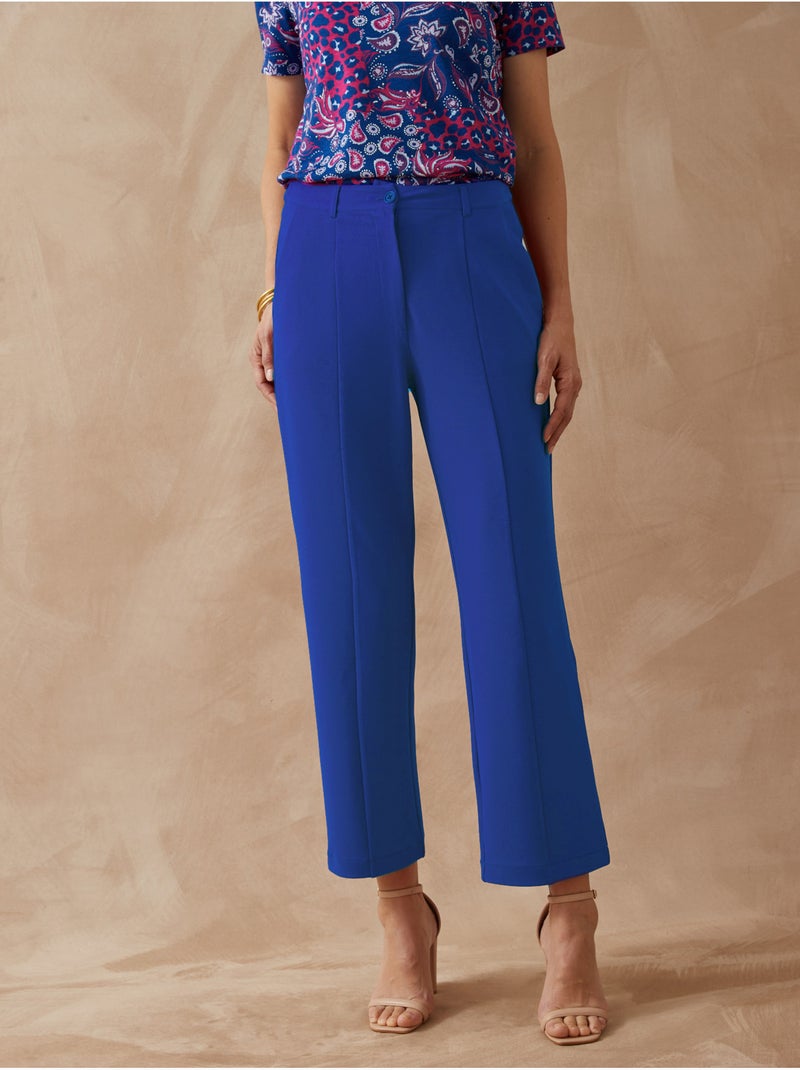 Pantalon élastiqué longueur 7/8ème - DAXON Bleu - Kiabi