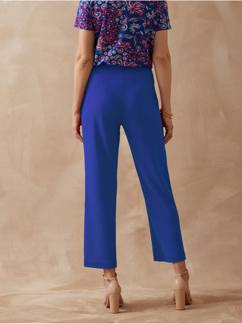 Pantalon élastiqué longueur 7/8ème - DAXON Bleu - Kiabi