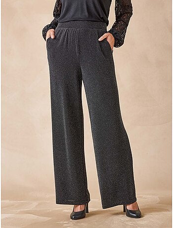 Pantalon élastiqué maille fantaisie - DAXON