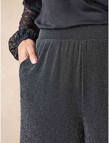 Pantalon élastiqué maille fantaisie - DAXON