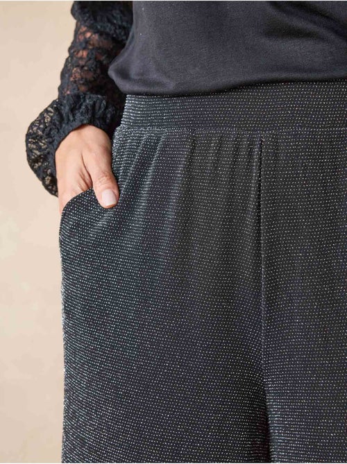 Pantalon élastiqué maille fantaisie - DAXON - Kiabi