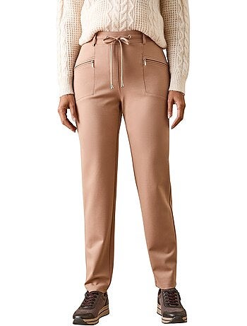 Pantalon élastiqué maille milano