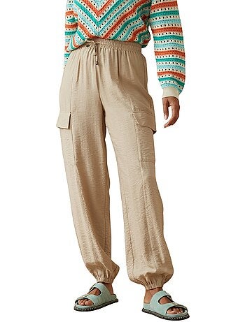 Pantalon élastiqué style cargo - DAXON