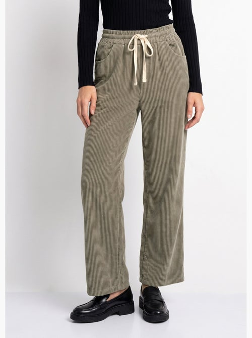 Pantalon élastique velours grosses cotes - afibel - Kiabi Pantalon élastique velours grosses cotes - afibel - Kiabi