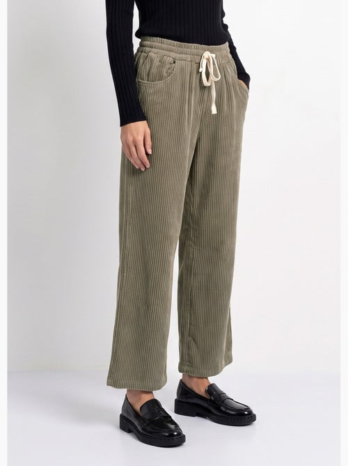 Pantalon élastique velours grosses cotes - afibel - Kiabi Pantalon élastique velours grosses cotes - afibel - Kiabi