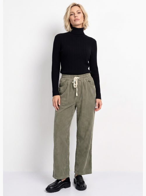 Pantalon élastique velours grosses cotes - afibel - Kiabi Pantalon élastique velours grosses cotes - afibel - Kiabi