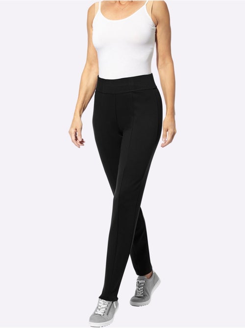 Pantalon élégant avec ceinture élastique et coutures affinantes - Taille courte - Moda Vilona - Kiabi