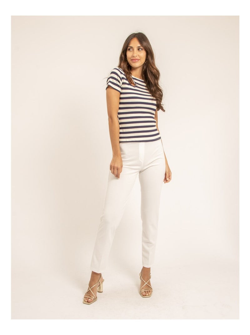 Pantalon ELIANE Blanc - Kiabi