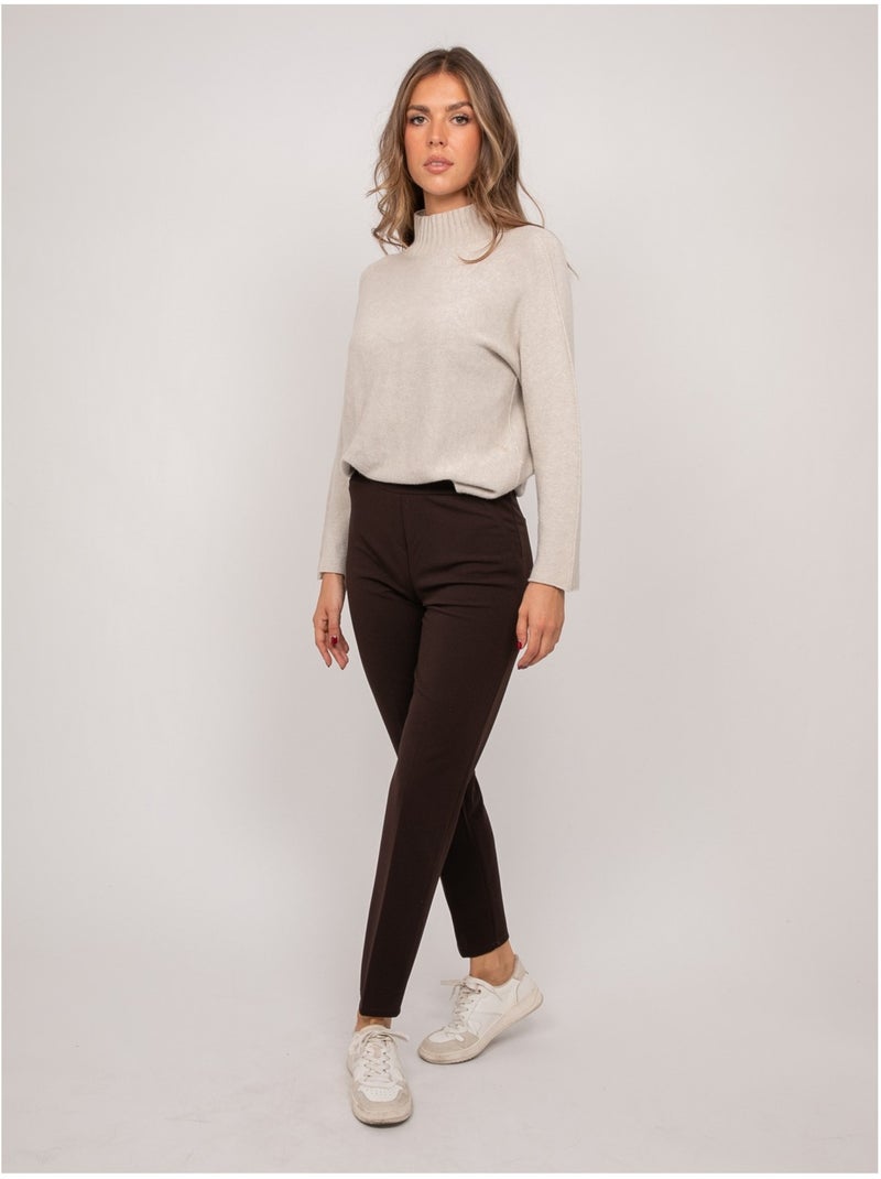Pantalon eliane Marron - Kiabi