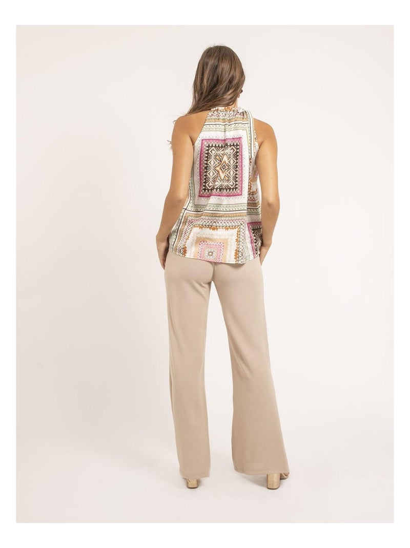 Pantalon EMALINE Beige - Kiabi