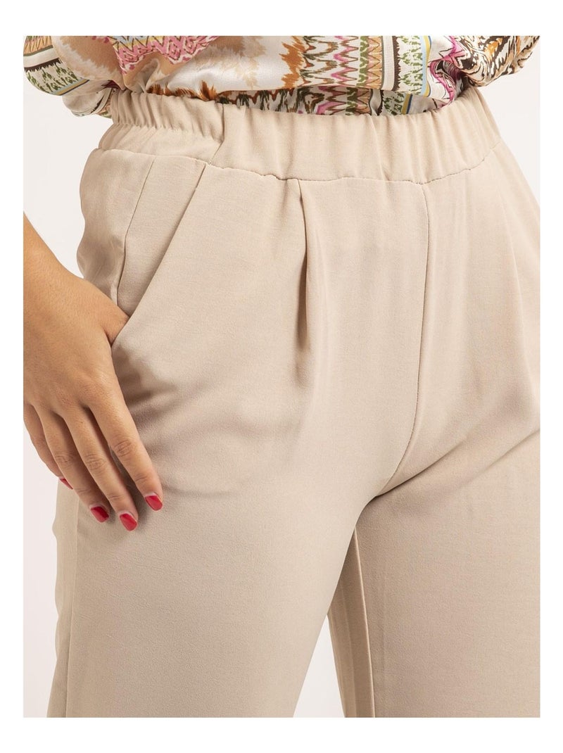 Pantalon EMALINE Beige - Kiabi