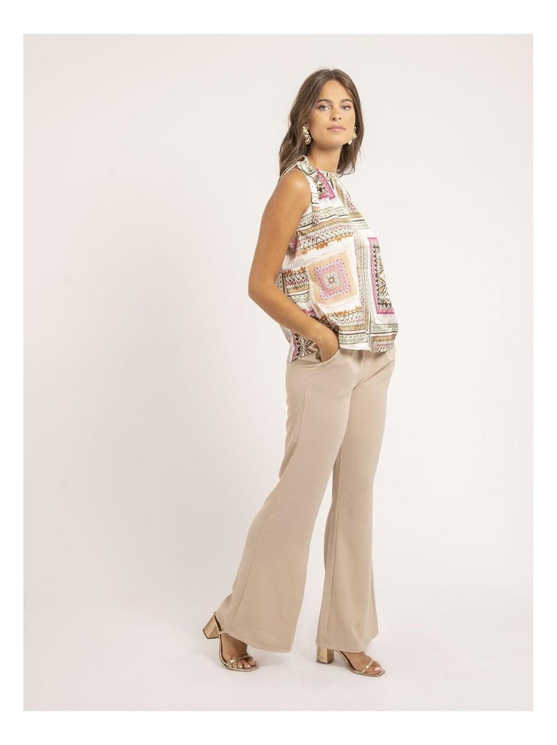 Pantalon EMALINE Beige - Kiabi