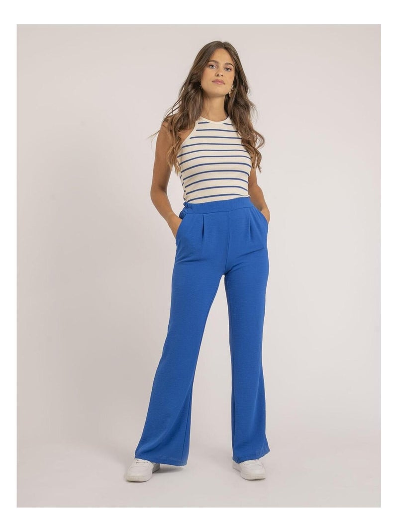 Pantalon EMALINE Bleu roi - Kiabi